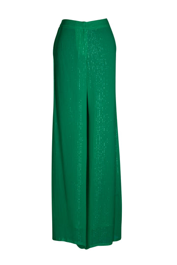 Forest Green Lurex Pants - saisankoh
